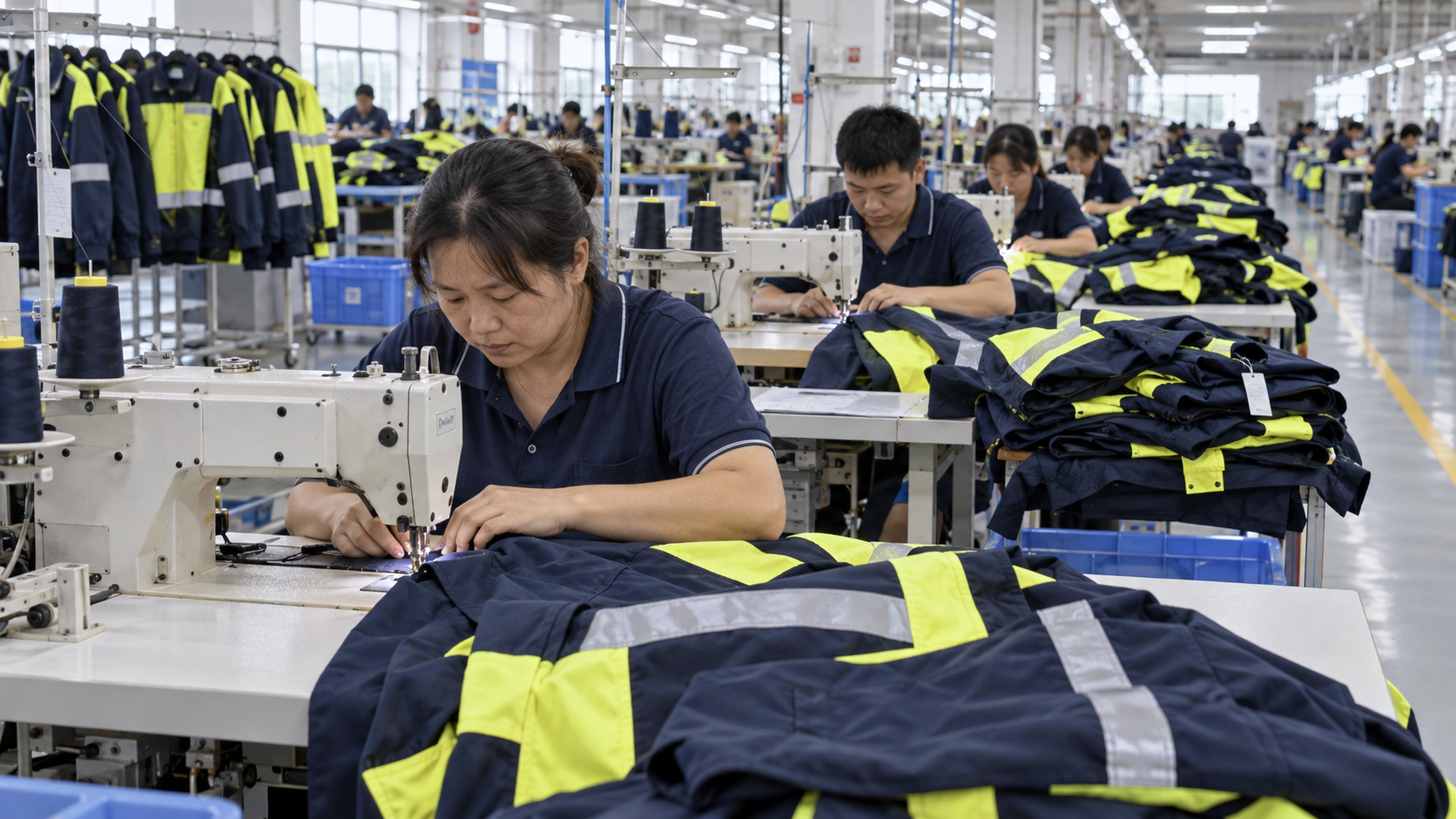 Dedicated sewing lines